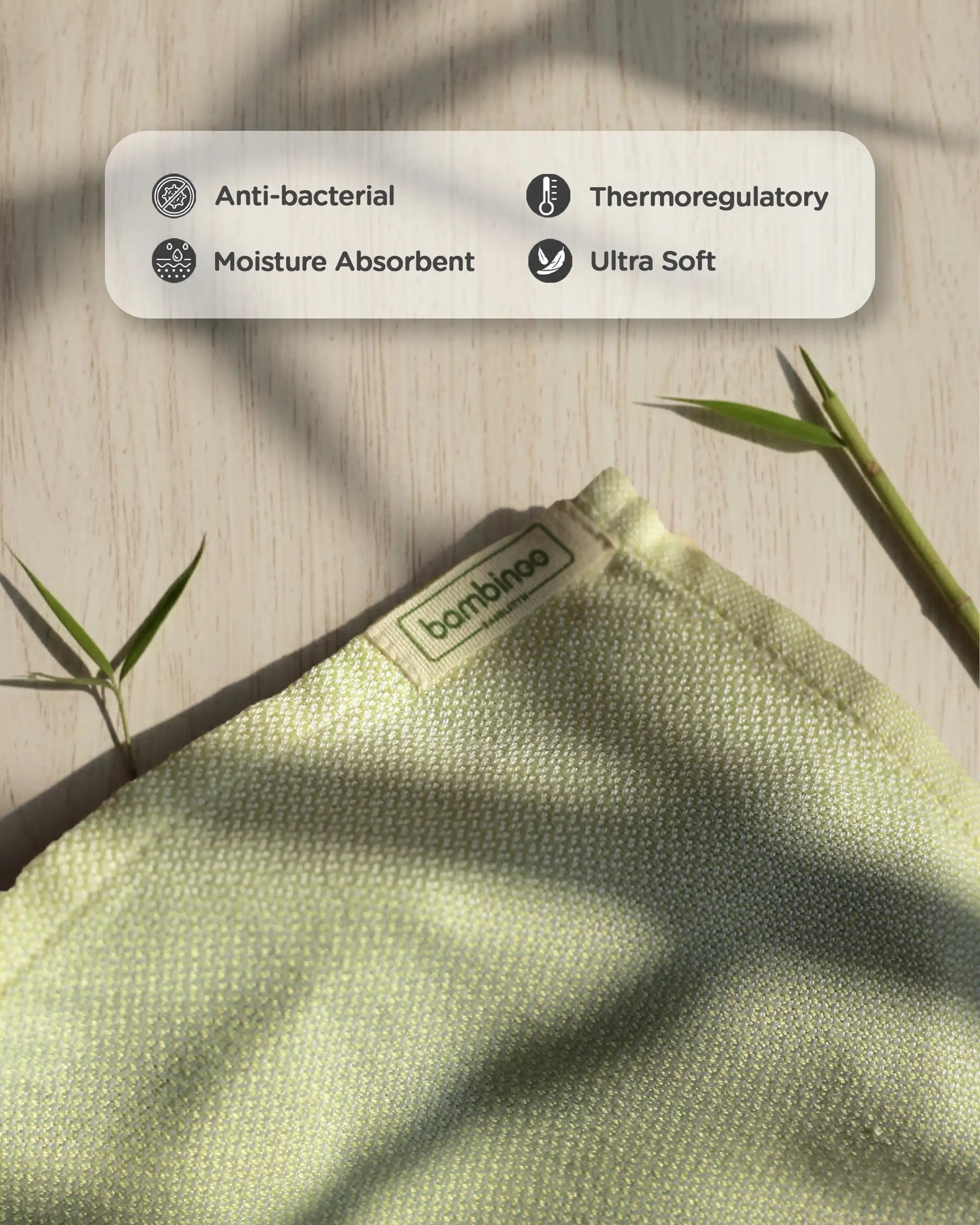 Bamboo Face Towel - Frosted Almond & Garden Glade (Combo) image 5