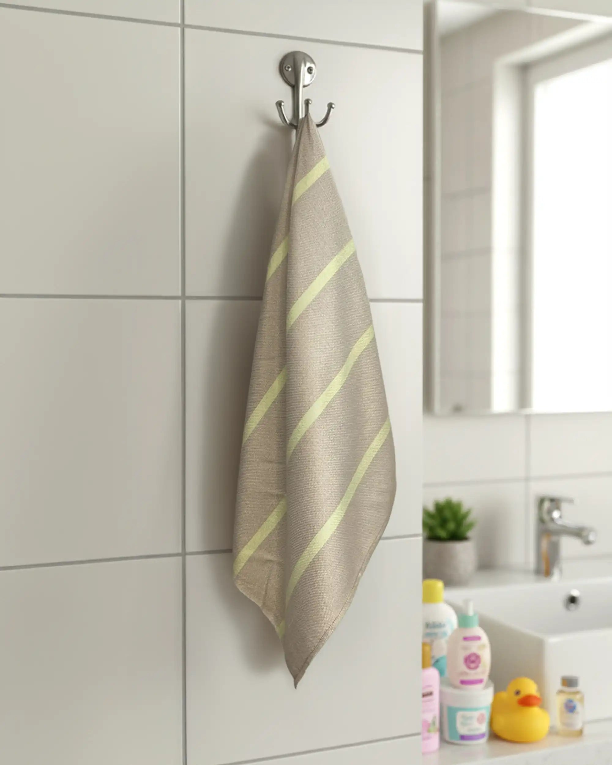 Bamboo Bath Towel - Frosted Almond image 1