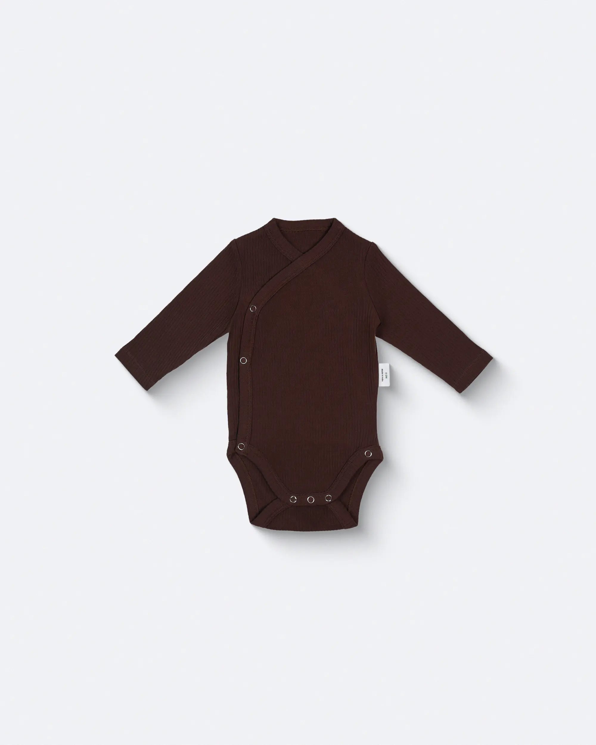 Long Sleeved Body Suit (0-6 Months) Downtown Brown image 1