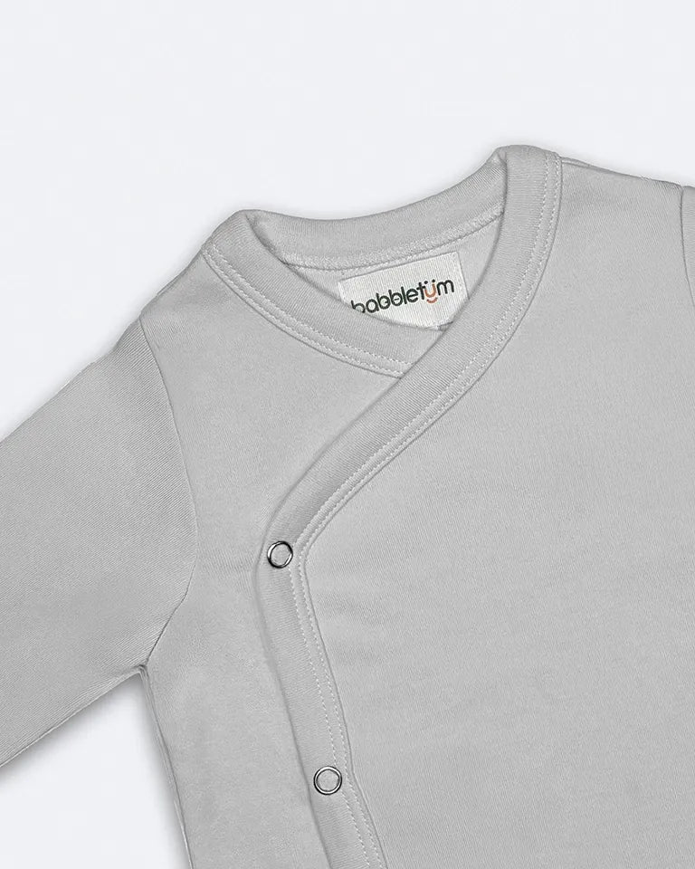 Foldover T-Shirt And Pant (0-6 Months) Mirage Grey image 2