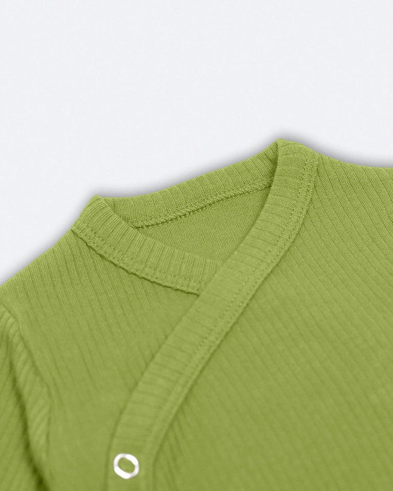 Long Sleeved Body Suit (0-6 Months) Margarita Green image 2