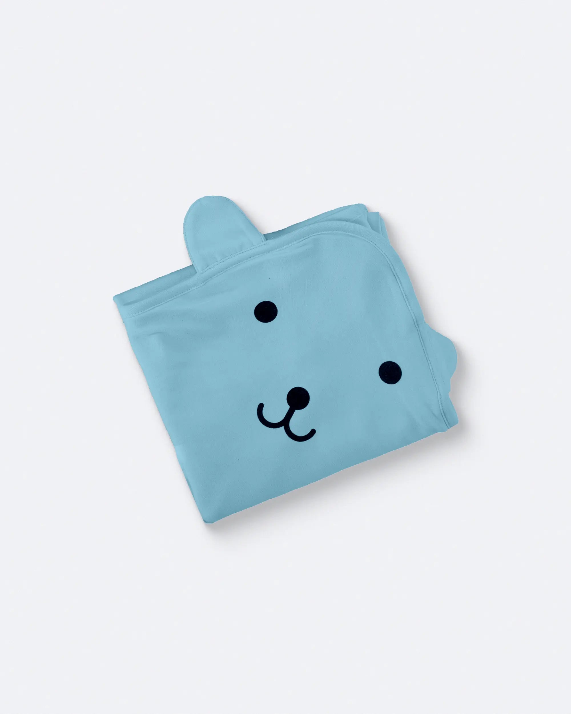 Hooded Swaddle (0-6 Months) Aqua Marine image 2