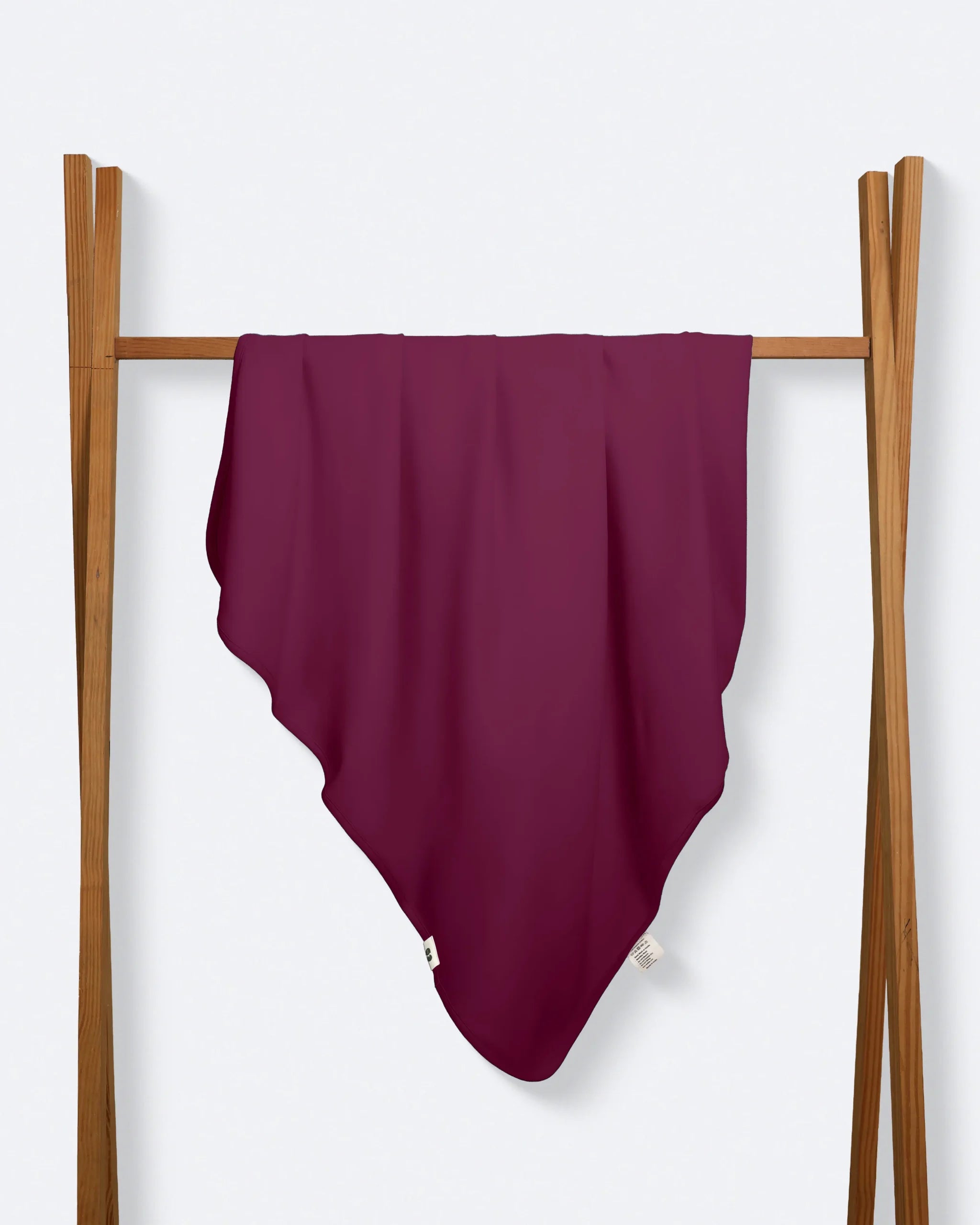 Hooded Swaddle (0-6 Months) Rose Wine image 1