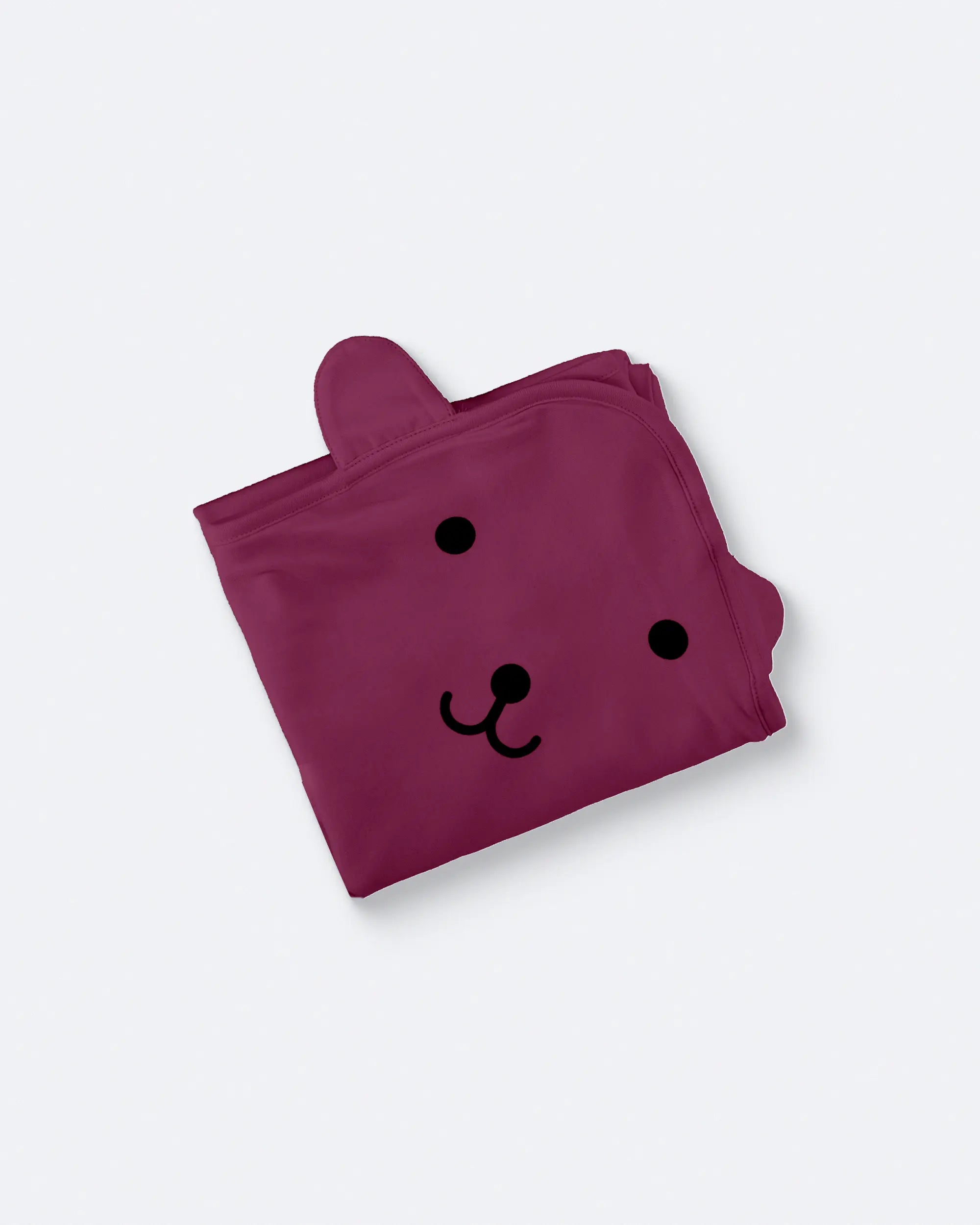 Hooded Swaddle (0-6 Months) Rose Wine image 2